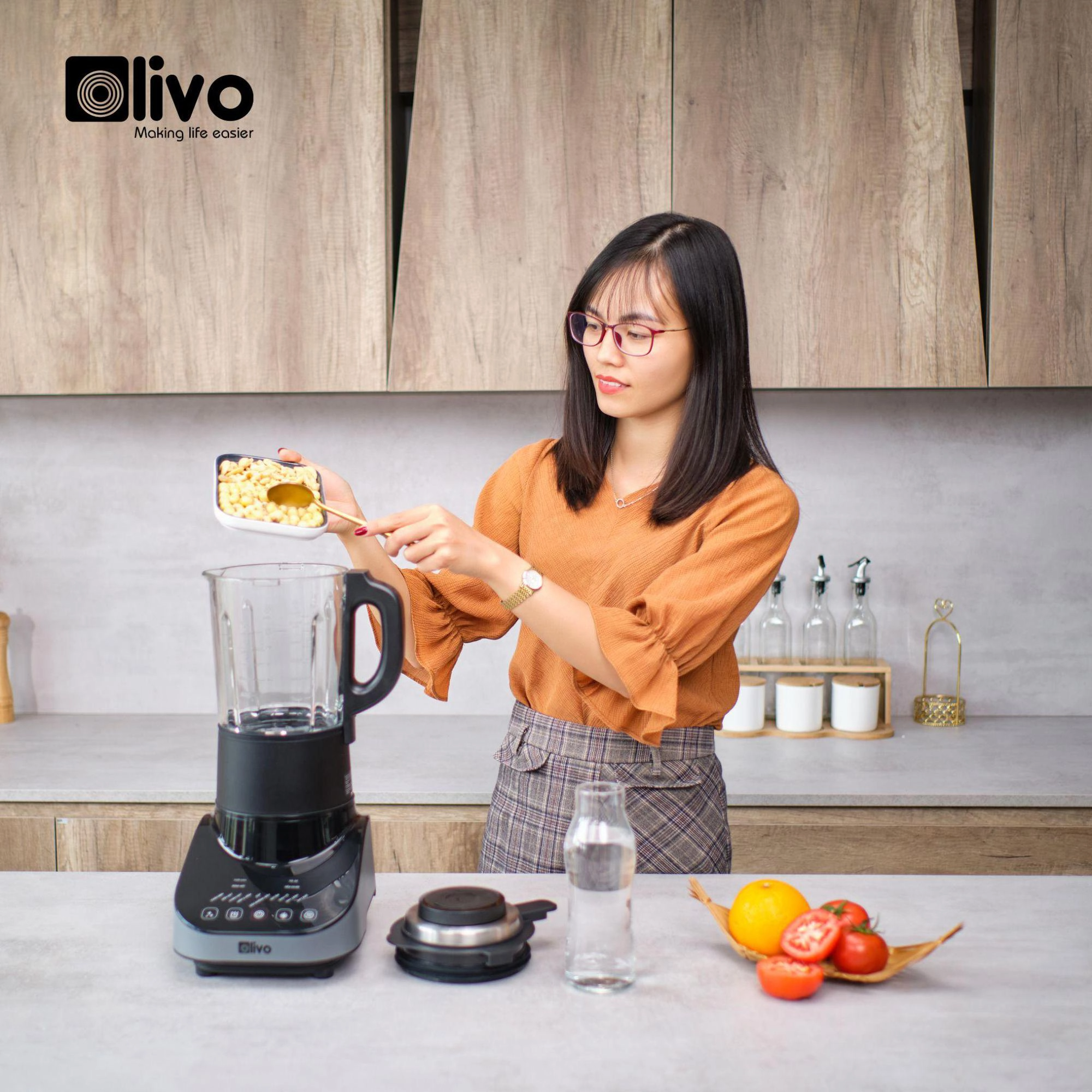 Nấu sữa hạt đơn giản tại nhà với OLIVO CB20
